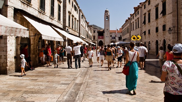 Dubrovník ulice Stradun co navštívit a vidět v Chorvatsku