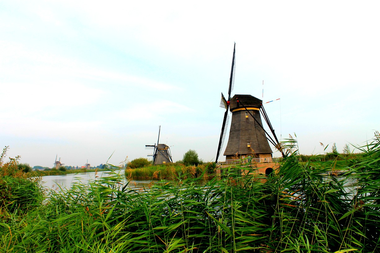 větrné mlýny Kinderdijk