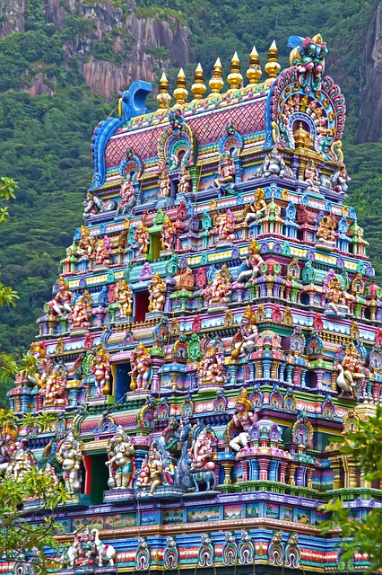 Seychely Victoria hinduistický chrám co navštívit a vidět