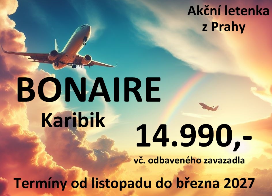 akční letenka Karibik