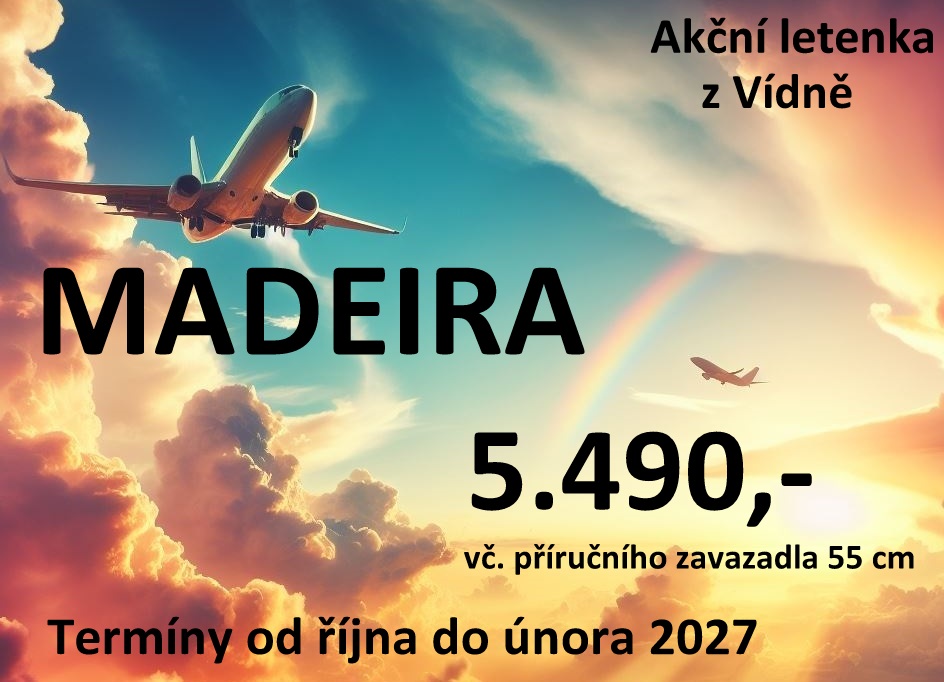 akční letenka Madeira