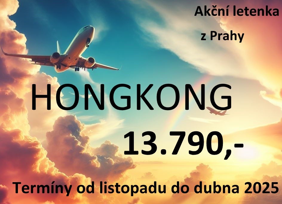 akční letenka Hongkong