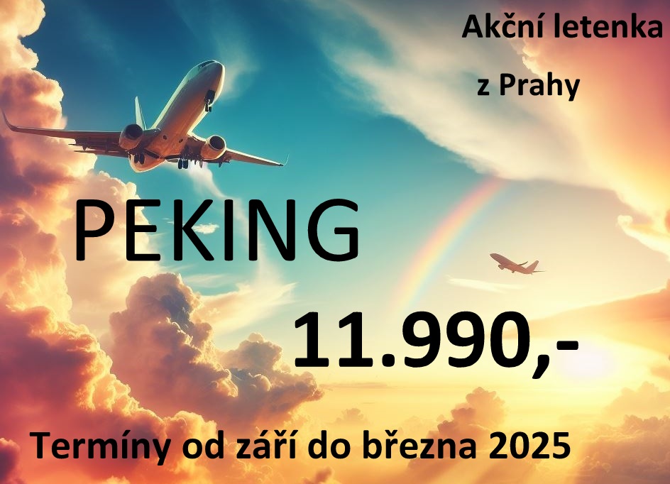 akční letenka Peking