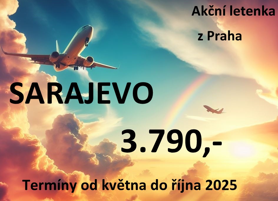 akční letenka Sarajevo