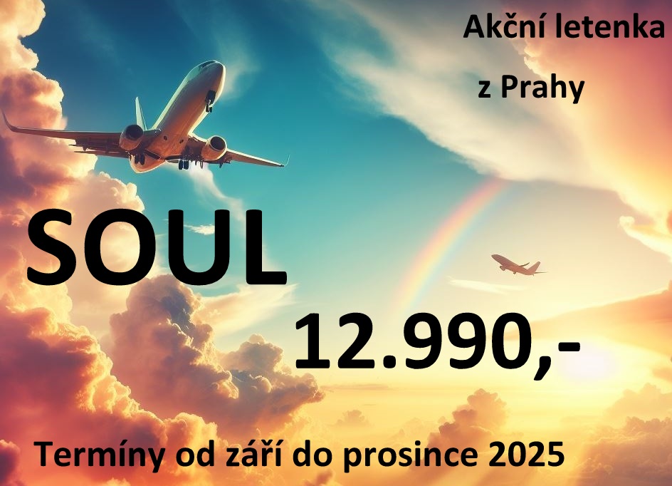 akční letenka Soul