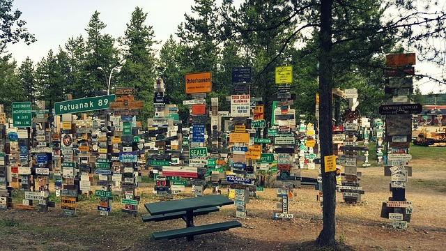 Sign Post Forest Alaska Highway
