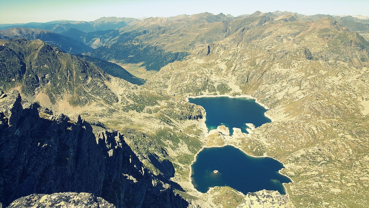 Andorra jezera Estanys de Tristaina