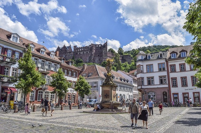 Co navštívit a vidět v Heidelbergu, náměstí Marktplatz