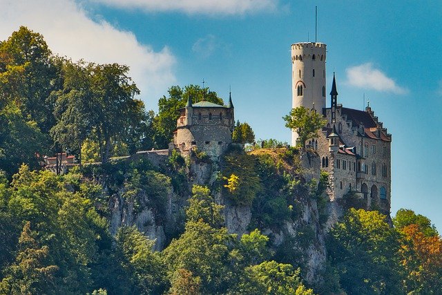 zámek Lichtenstein Německo