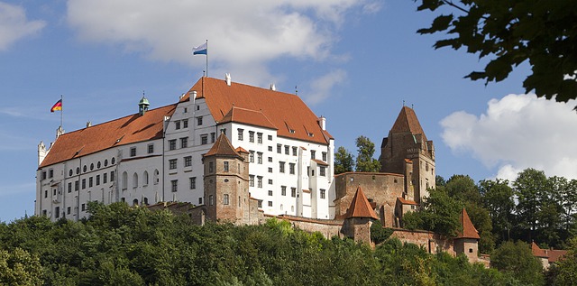 Německo Landshut hrad Trausnitz co navštívit a vidět