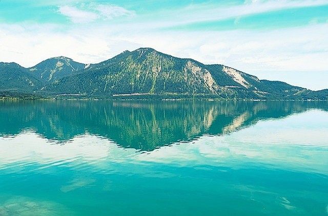 Německo jezero Walchensee co navštívit a vidět