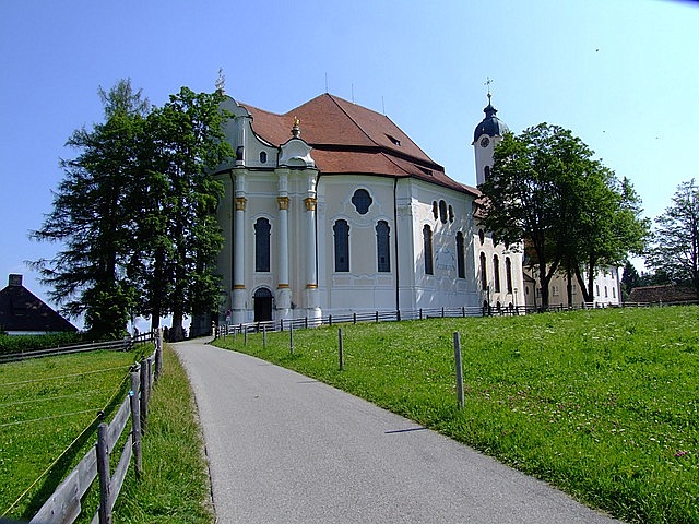Německo kostel Wieskirche co navštívit a vidět