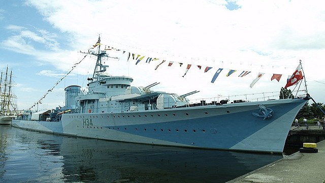 Polsko Gdyně loď Blyskawica