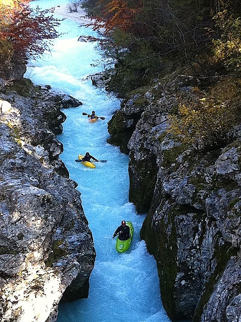 Slovinsko Julské Alpy rafting Soča